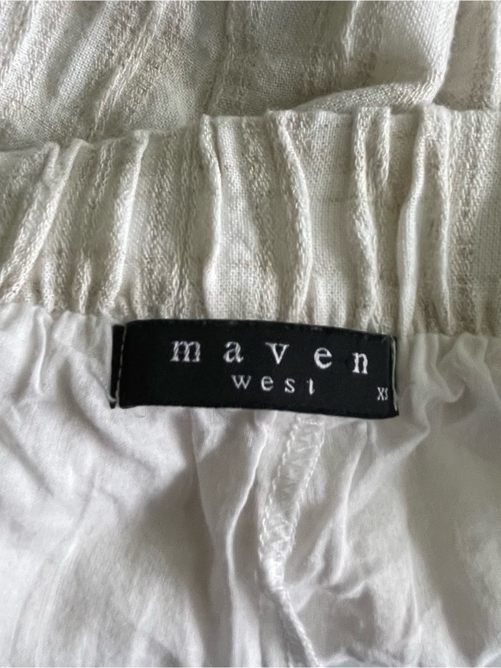 Maven West Light Cream Textured Shorts XS - Picture 4 of 4